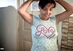 Brunette Tenants Surprise Cumshot from Cleaner