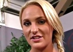 Big-Butt Blonde Deep-Throat POV