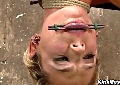 Dahlia Sky and Claire Adams Lesbian Rope Bondage Suspension