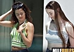 Kylie Rocket and Hazel Moore Deliver Rough Underwater Blowjobs During Slutty Swimming Lessons Pool Session