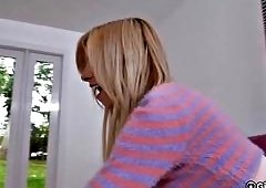 Kenzie Reeves Skinny Blonde Cums Hard Using Vibrator