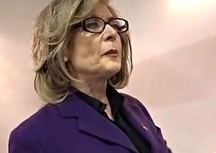 Nina Hartley Slurps Rico Strongs BBC for Votes with Moe Johnson