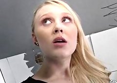 Lily Gloryhole Slut Devours Massive Ebony Cock