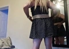 Jakey1987s Short Dress Sissy Stroke