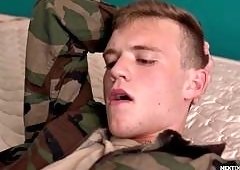 Scott Finns Army Twink Bareback Romp with Evan Landers