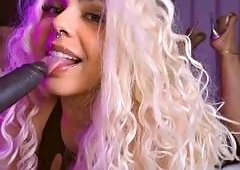 Maddy Voss Trains Sissy Husband to Suck BBC