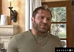 Muscle Bear Greece Pounds Trans Latina Hitchhiker