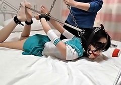Chinese Lesbians Bound Gagged