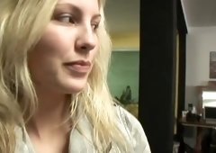 Fantastic backstage video of hawt brunette hair getting fucked