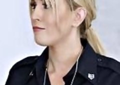 Blonde Sarah Taylor Cop Blowjob