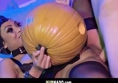 Polly Pons Maleficent Cosplay Blowjob on Lame Guys Big Cock Cumshot