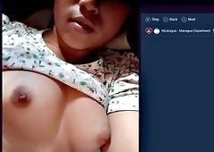 Teen Latina Teases Lesbian Webcam
