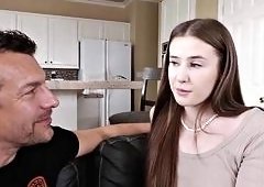 Athena Hearts Pussy Creampied Over Office Promotion