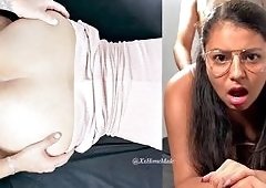 Sexy 18-Year-Old Latina College Student in Brutal Anal Debut: Painful Surprise Fuck from