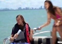 Sloan Has Big Tits Lesbian Cunnilingus
