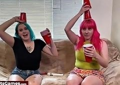 Two Stunning Beauties Escalate Their Teasing Rivalry into Surprise Intensity in Passionate Play