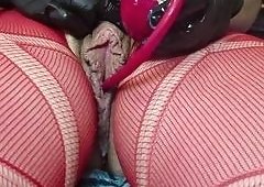LunaXscorpias Long Labia Dripping Pussy Orgasms with Rose Toy