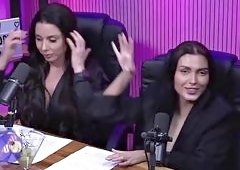 Bruna Carlos and Luiza Marcatos Dirty-Talking Lesbian Tease
