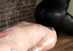 pleasing fetish anal actions with latex and bdsm