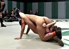 Dragon Lily, Isis Love Hollie Stevens Surrender to Cat-Fight Wrestling Holds, Enduring Brutal