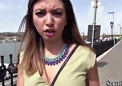 German Skinny Teen Frida Sante Takes Big Cock Anal Pounding in Fake Model Casting